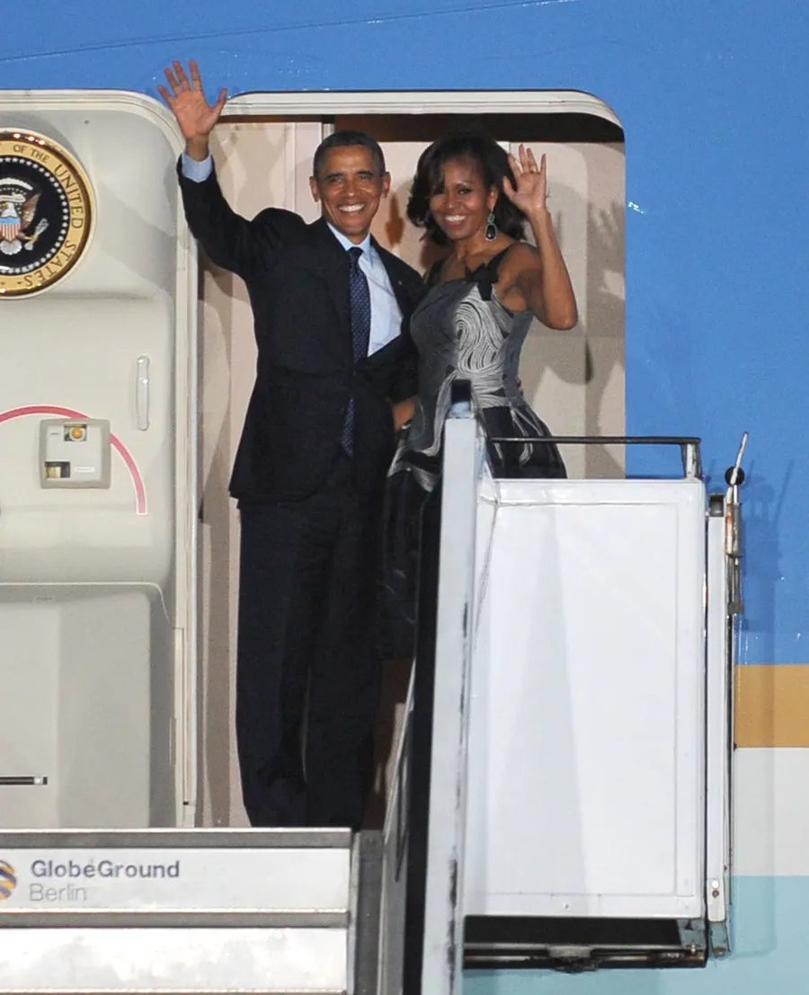 Barack dan Michelle Obama @ fameflynet.com