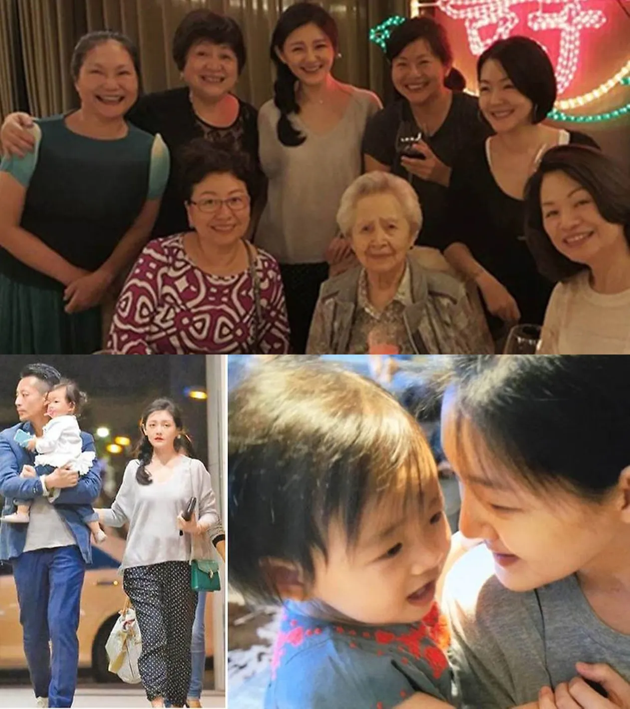 Barbie Hsu saat mengunjungi nenek untuk acara ulang tahun, dirumorkan sedang hamil anak kedua. © toggle.sg