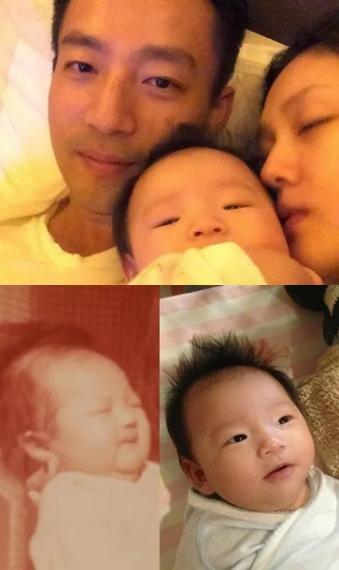 Suami Barbie Hsu cukup penasaran, dia atau sang istri yang lebih mirip putri pertema mereka itu. @lollipop.sg