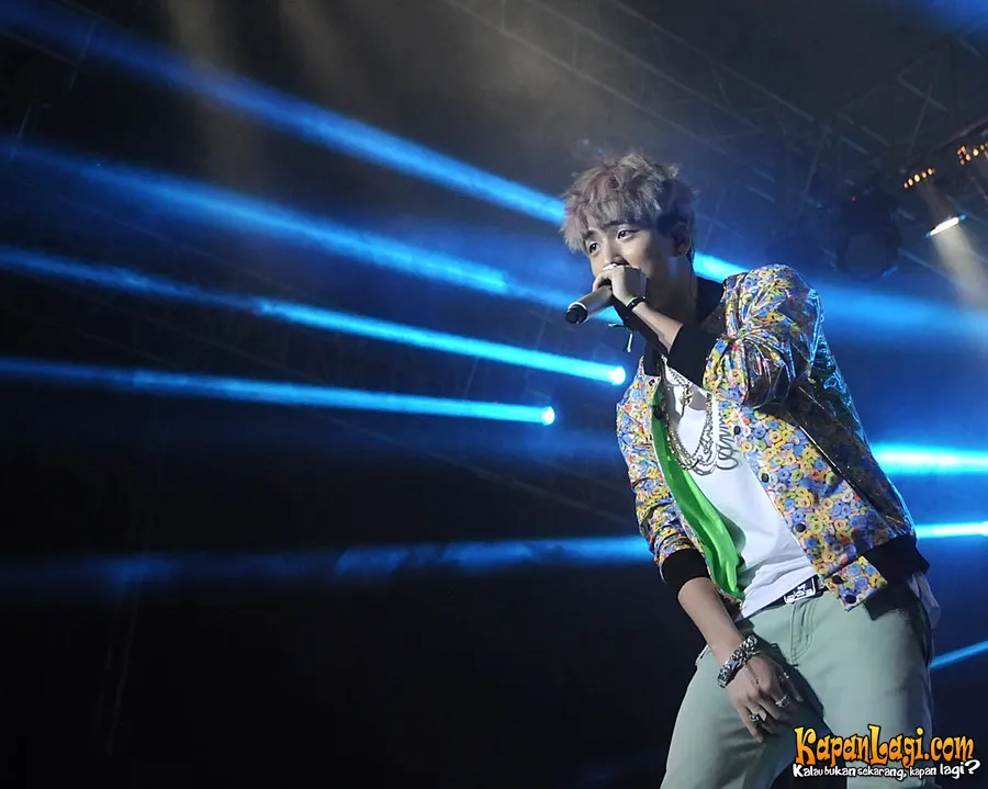 Baro B1A4 sempat mengucap alhamdulillah show di Indonesia disambut hangat. ©Bambang E Ros