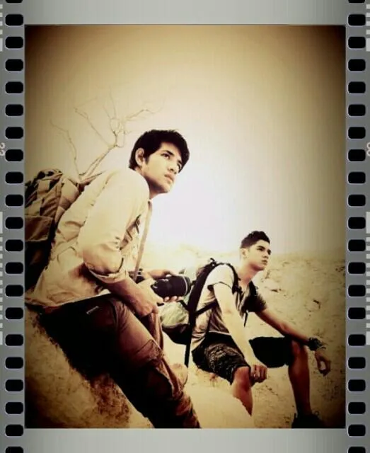 Al di sela syuting iklan. @twitter
