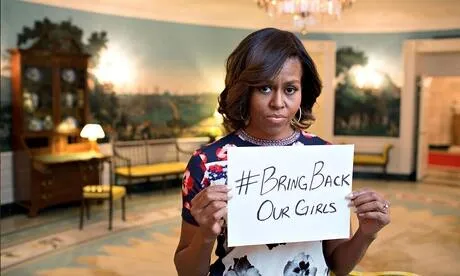 Raut wajah penuh keprihatinan dari seorang ibu negara @ twitter.com/Michelle Obama