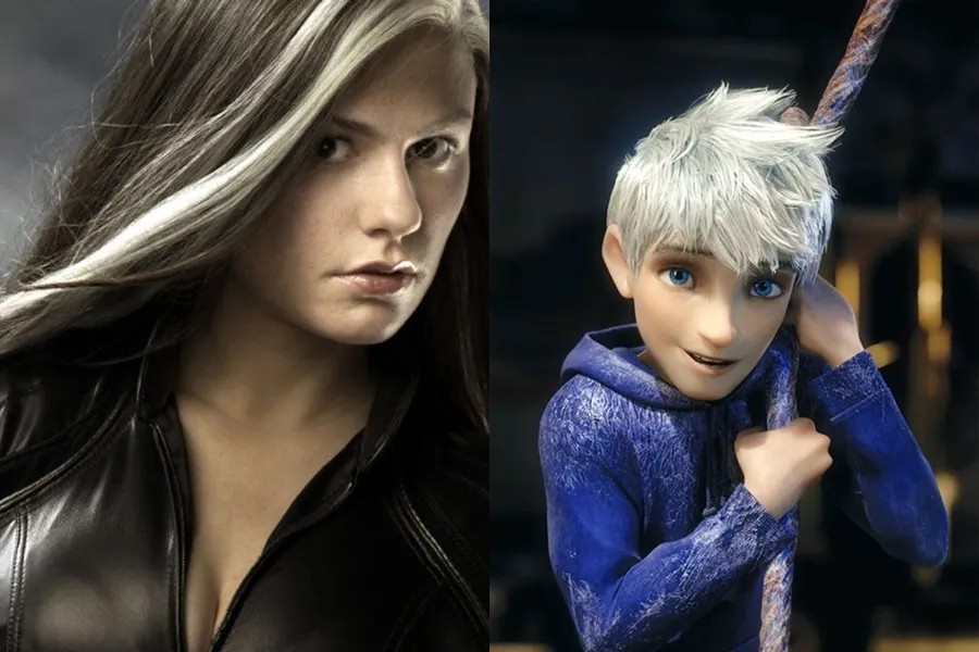 Tokoh Rogue dan Jack Frost yang bergaya rambut mirip Sophia dan Ariel. @Istimewa