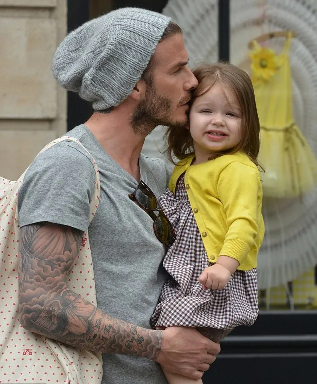 David Beckham - Harper Seven Beckham @ dailymail.co.uk