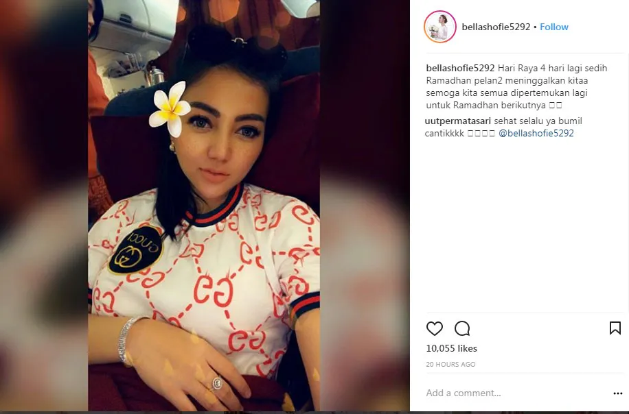 Uut Permatasari mengungkap kalau Bella Shofie hamil. © Instagram.com/bellashofie5292