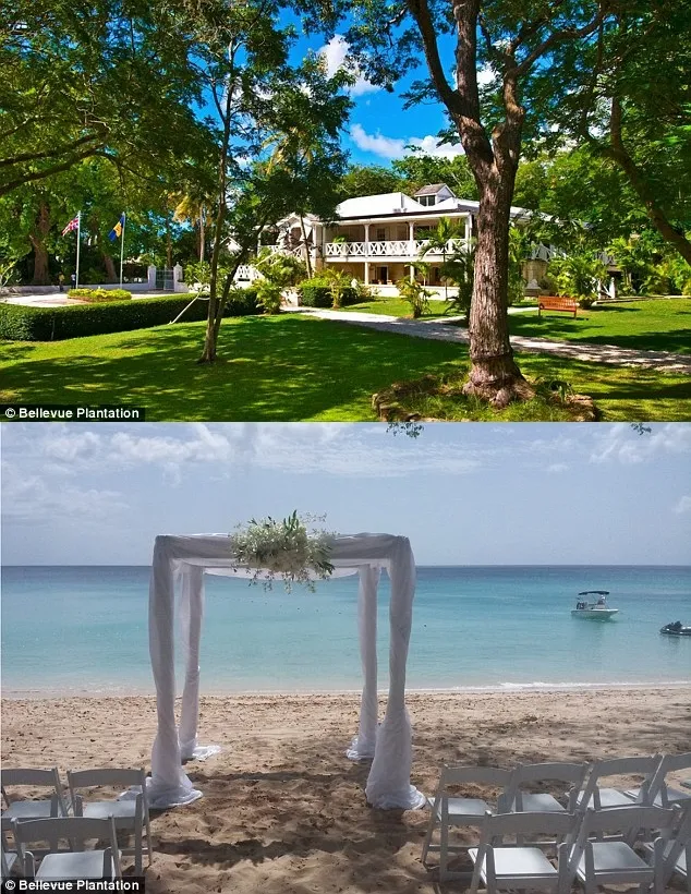 Venue indah perkawinan Kimberley dan Justin. ©Bellevue Plantation via Dailymail.co.uk