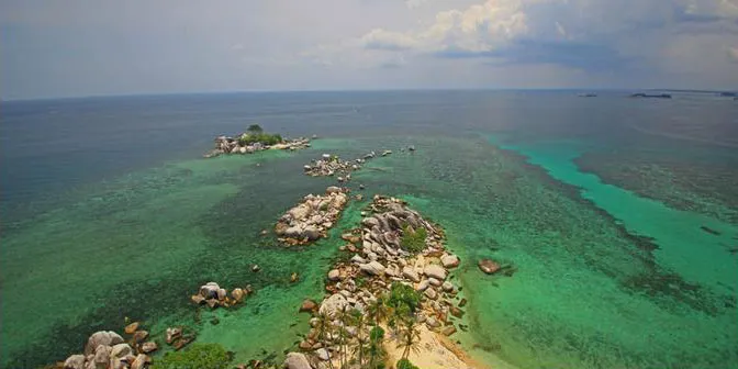 Bebatuan Granit di Pulau Belitung