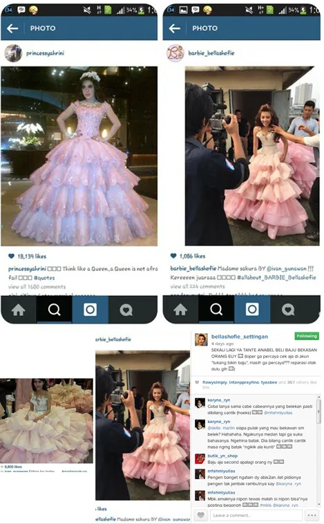 Sudah mirip Syahrini, bekas pula? Masa sih? @instagram/bellashofie_settingan