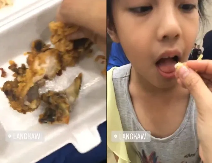 Aleesya disuapi Bella, mereka sangat akrab ©instagram/laudyacynthiabella