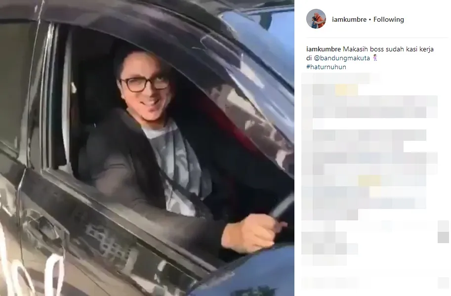 Emran menjadi sopir Bella ©instagram/iamkumbre