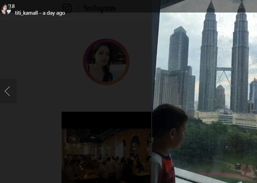 Titi Kamal mengajak Arjuna ke KL ©instagram/titi_kamall