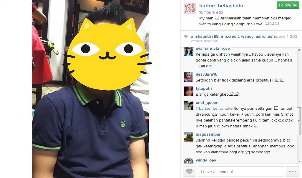 Ini dia sosok kekasih Bella Shofie, siapakah dia? @instagram/barbie_bellashpfie