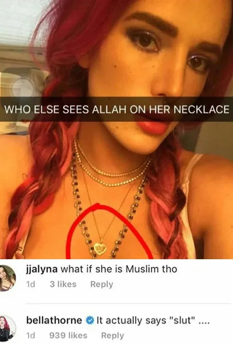 Kalung Bella ternyata tak bertuliskan lafaz Allah © istimewa