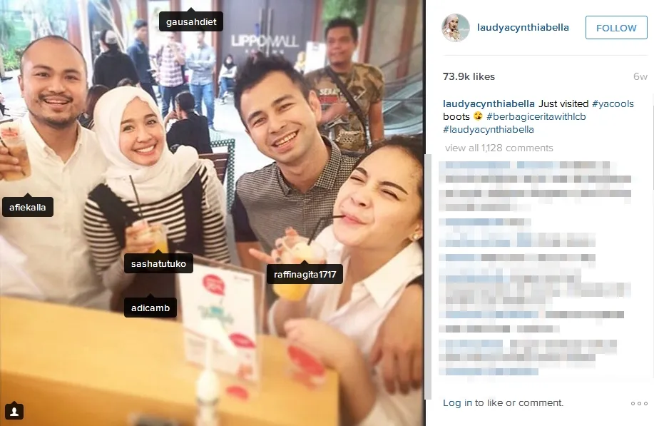 Beberapa waktu lalu, pria yang sama tampak berfoto bersama Bella. / ©instagram.com/laudyacynthiabella