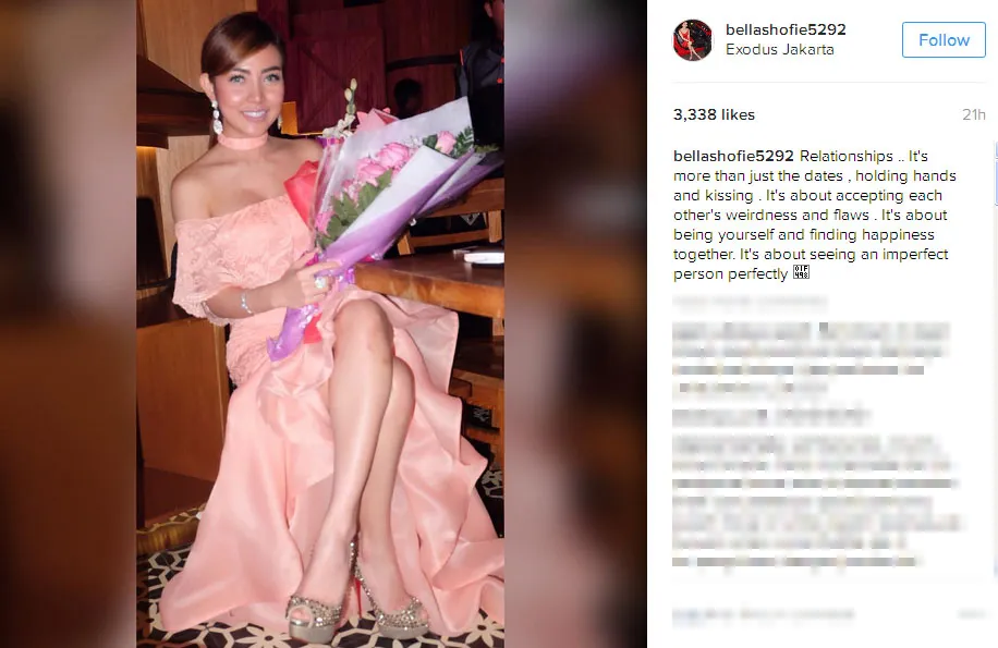 Bella Shofie tulis pesan tentang cinta © Instagram.com/bellashofie5292