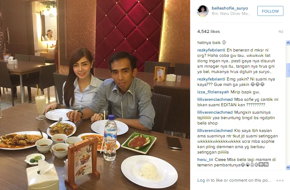 Bella Shofie buka bareng suami / © Instagram