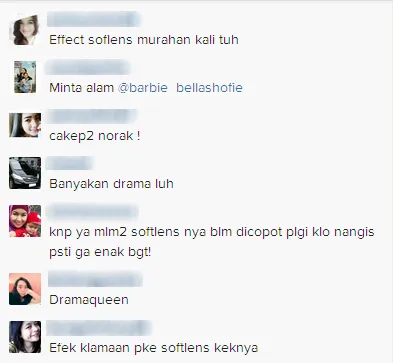 Komentar fans tentang postingan Bella Shofie / © Instagram