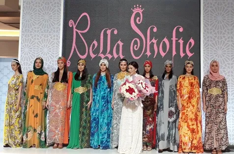 Bella Shofie dan koleksi kaftan-nya © KapanLagi.com®/Mathias Purwanto