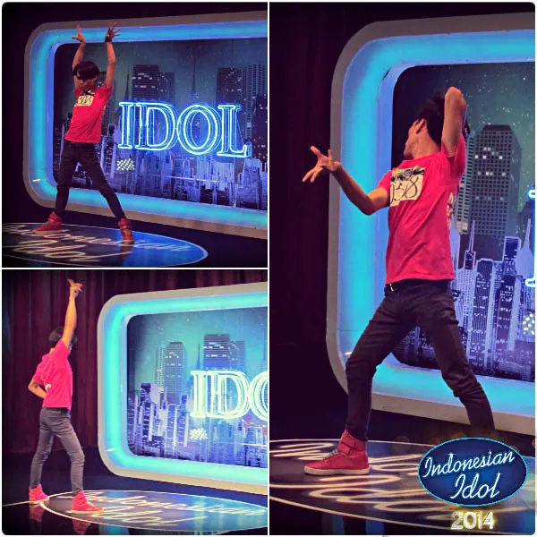 Aksi Wawan di depan para juri Indonesian Idol 4. ©indonesianidol
