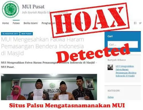 Belum lama ini muncul situs palsu atas nama MUI yang menyebarkan berita provokatif © dream.co.id