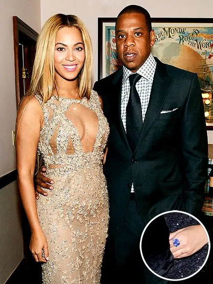 Cincin berlian biru untuk kelahiran Blue Ivy (credit: people.com/baby)