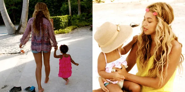 Beyonce dan Blue Ivy Carter @ eonline.com
