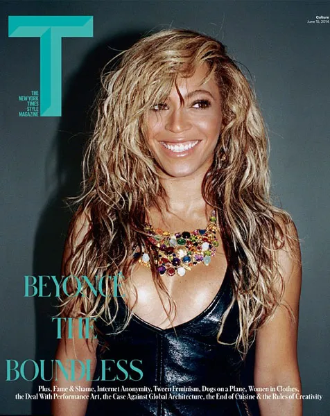Kesempurnaan Beyonce Knowles dalam cover majalah The New York Times Style @ dailymail.co.uk