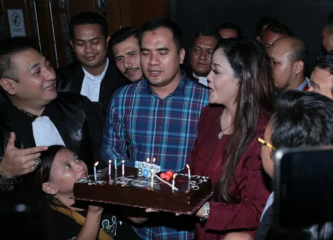 Saipul Jamil ulang tahun © KapanLagi.com/Agus Apriyanto