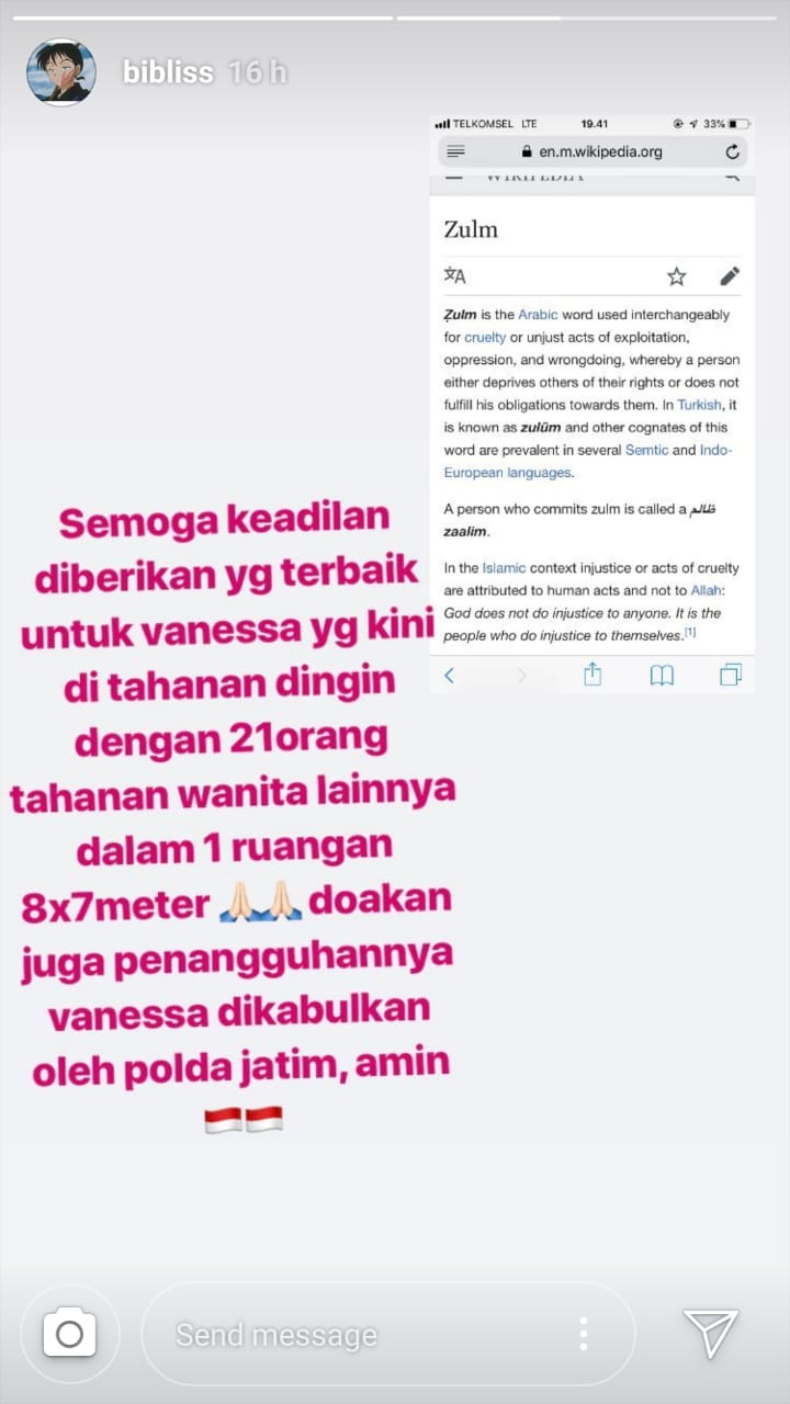 Pacar Ungkap Kondisi Vanessa Angel, Tidur Bersama 21 Tahanan Lain -  Kapanlagi.com
