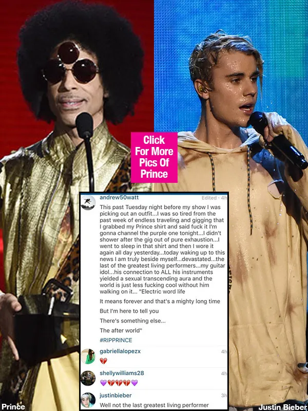 Komentar Bieber atas sosok Prince, cukup bikin panas ©hollywoodlife