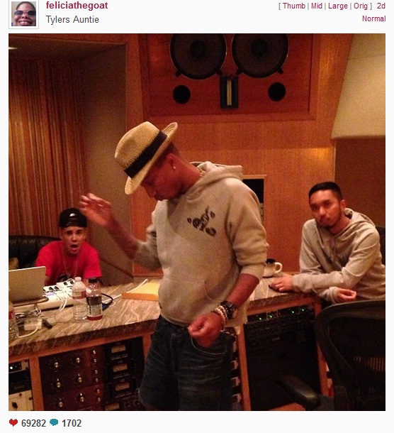 [Pic] Justin Bieber - Pharrell Williams Punya Proyek 