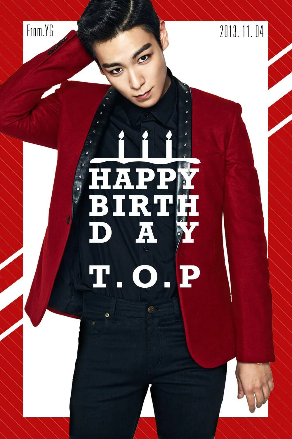 Poster resmi ulang tahun T.O.P Big Bang ©YG Entertainment