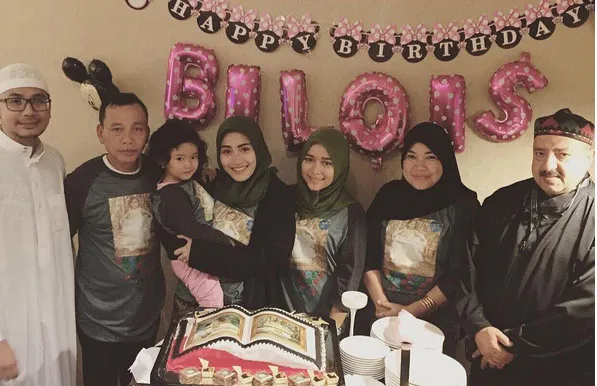 Pesta perayaan sederhana ulang tahun Bilqis © Instagram.com/ayutingting92