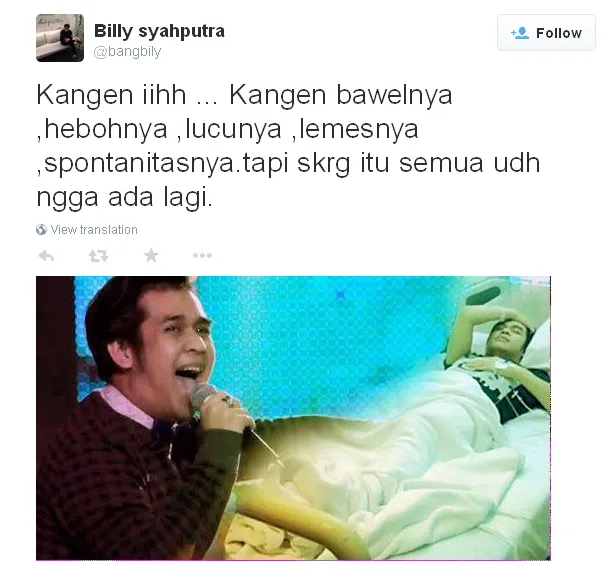 © Billy Syahputra/twitter