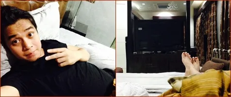 Billy selfie di kamar almarhum Olga / © Twitter