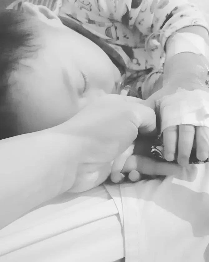 Potret Bima di rumah sakit (Credit: instagram.com/cynthia_lamusu)