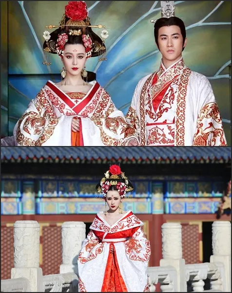 Fan Bingbing (atas) dalam drama The Empress China dan Coser (bawah) yang merupakan cosplayer profesional. @dramafever.com