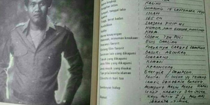 Biodata Kasino yang tersebar (© Planet Merdeka)