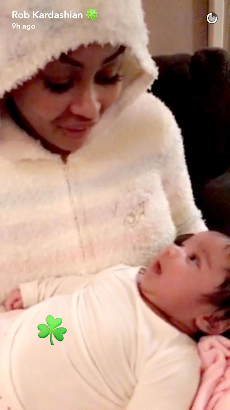 Rob Kardsahian rekam Blac Chyna dan Dream/©Snapchat/Rob Kardashian