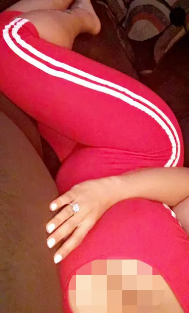 Penampakan perut Blac yang mulai membuncit © Blac Chyna's Snapchat