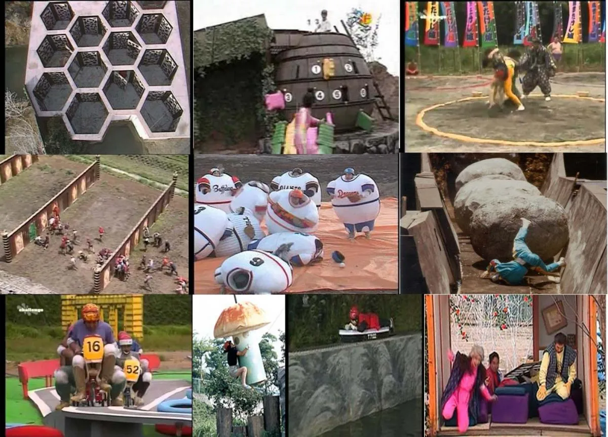 Berbagai rintangan seru di Takeshi Castle © TBS