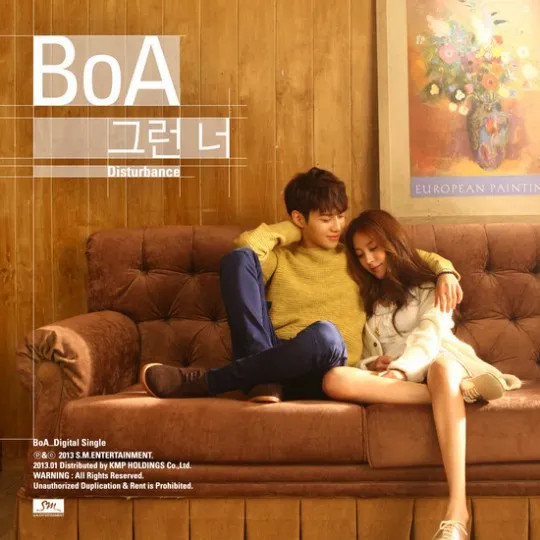 Cover album BoA, tampak begitu serasi dengan Taemin SHINee ©soompi.com