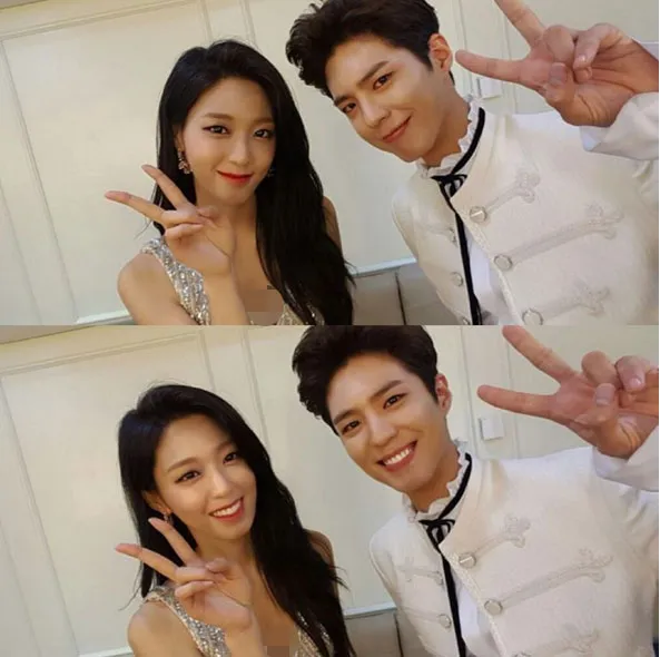 Seolhyun berbagi foto selfie dengan Park Bo Gum. ©Instagram/sh_9513