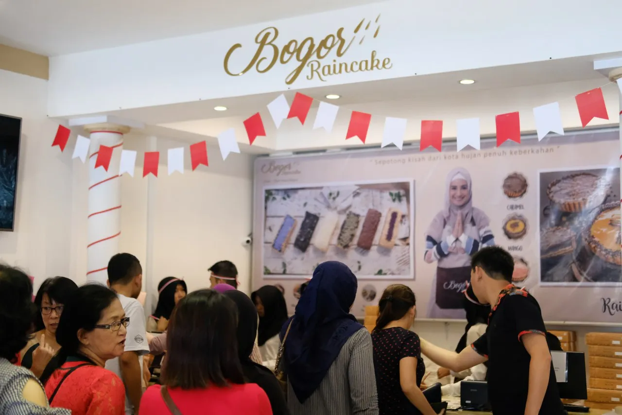 Outlet Bogor Raincake dibanjiri pengunjung di Hari Kemerdekaan © Dokumentasi Pribadi
