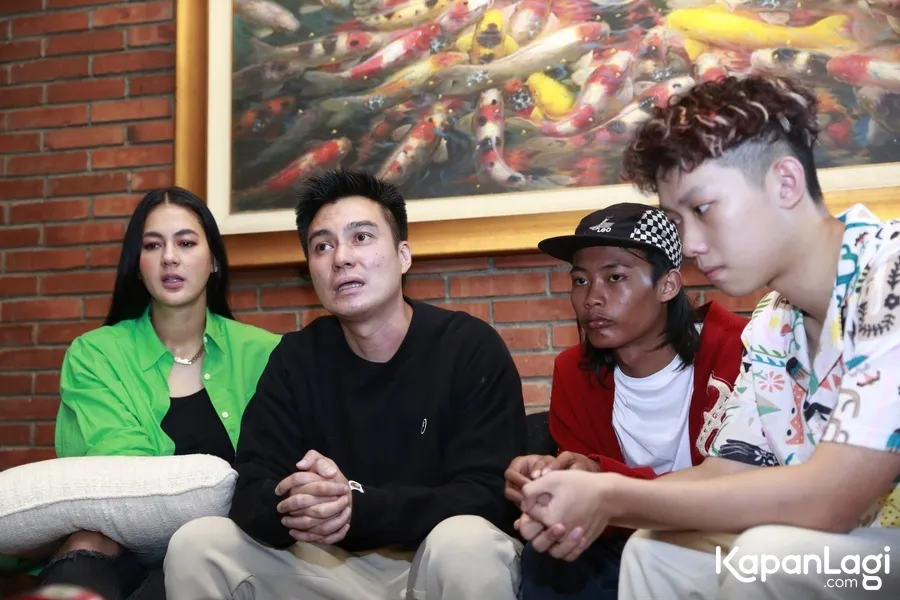 Baim Wong di acara jumpa pers Selasa (26/7) - Credit: Muhammad Akrom Sukarya © KapanLagi.com