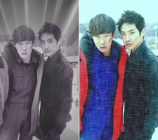 Boom dan Lee Joon MBLAQ nampak babak belur. ©soompi.com