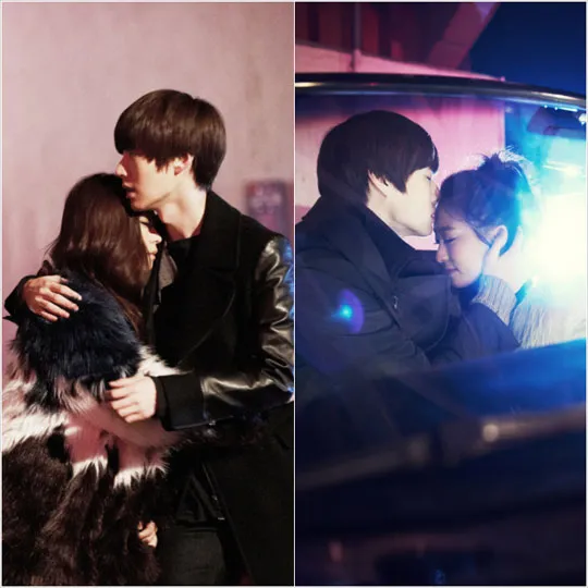 Bora Sistar19 dan Ahn Jae Hyun saat syuting video klip terbaru Sistar19.