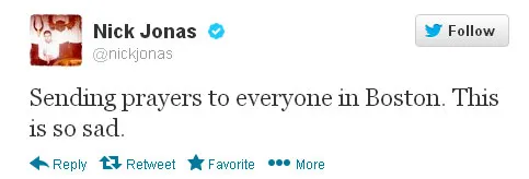 Dukungan Dari Nick Jonas