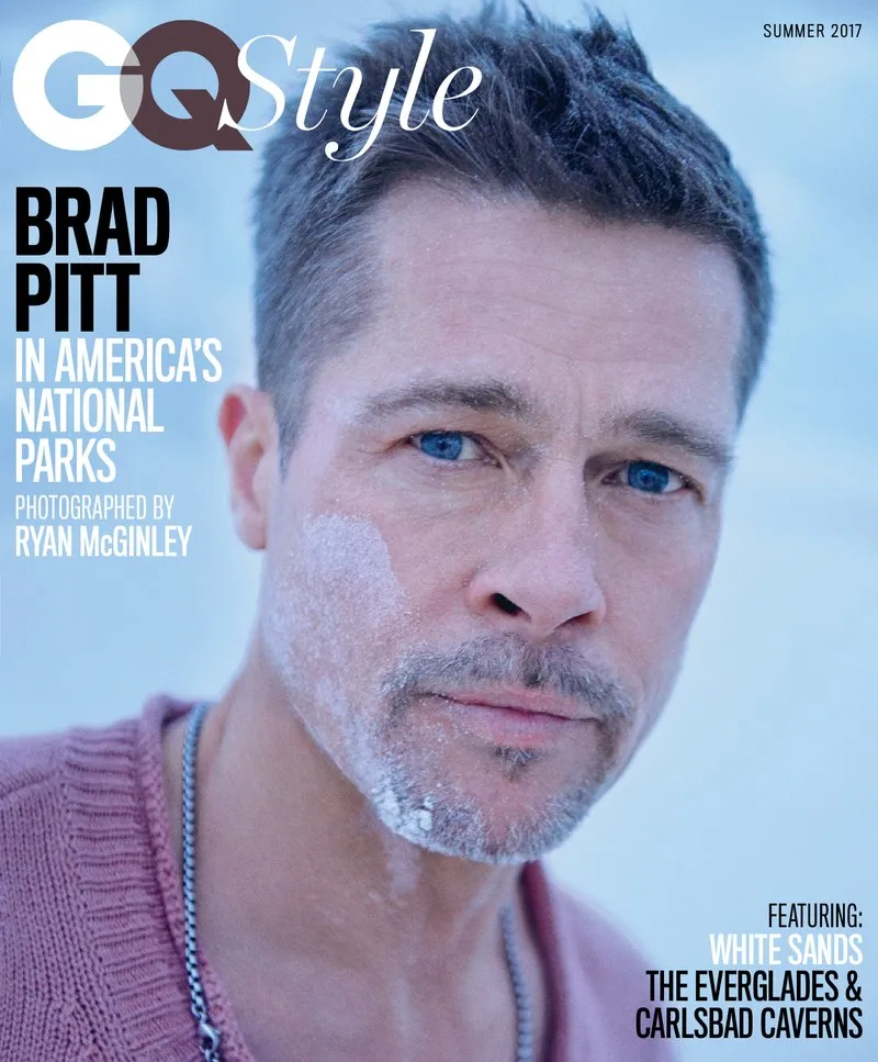 Brad jadi cover majalah QG edisi terbaru © GQ Style