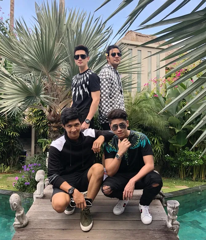 Verrell - Ammar - Athalla - Aditya berlibur bersama (credit: instagram.com/bramastavrl)